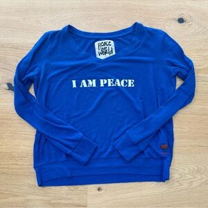 Peace Love World I am Peace Long Sleeve Shirt
